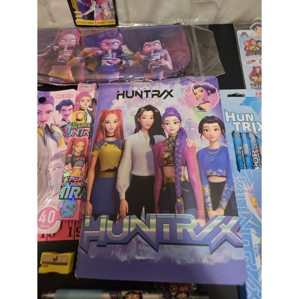 K-Pop Demon Hunters Kids Pencil & Pens Variety Bundle School Supplies Trendy